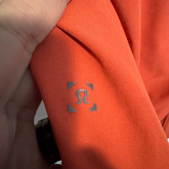 Lululemon Swim Trunks Mens Small Orange Channel Cross Lined Stretch Performance - Picture 4 of 11